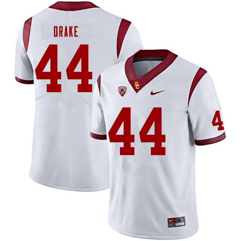 Men #44 Jack Drake USC Trojans College Football Jerseys Sale-White